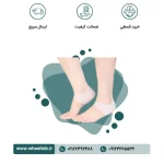 پاشنه پوش سیلیکونی ضد ترک پا - کد ۸۲۲۰۰