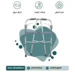 واکر آلومینیومی تاشو دسته اهرمی بدون چرخ - Image 3