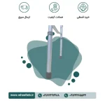 واکر آلومینیومی تاشو دسته اهرمی بدون چرخ - Image 4